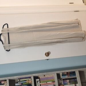 Ricki's Cream Open Knit Long Vest Cardigan